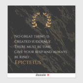 Epictetus's recept voor grootheid sticker (Vel)