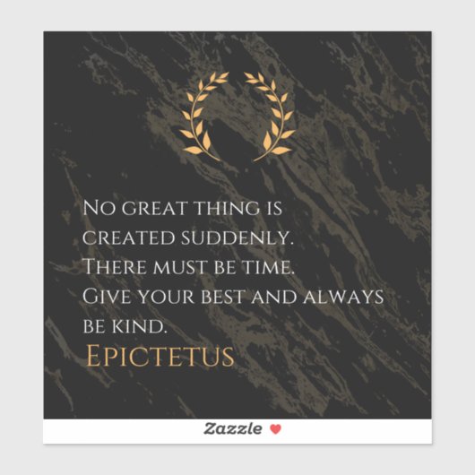 Epictetus's recept voor grootheid sticker (Vel)