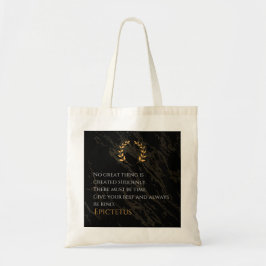 Epictetus's recept voor grootheid tote bag