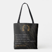Epictetus's recept voor grootheid tote bag (Achterkant)