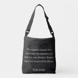 Epictetus's wijsheid: empowerment door middel van crossbody tas