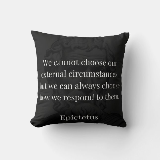 Epictetus's wijsheid: empowerment door middel van  kussen (Voorkant)