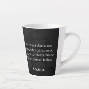 Epictetus's wijsheid: empowerment door middel van  latte mok