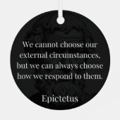 Epictetus's wijsheid: empowerment door middel van metalen ornament (Achterkant)