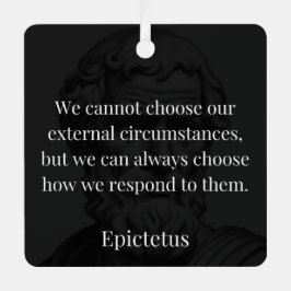 Epictetus's wijsheid: empowerment door middel van metalen ornament