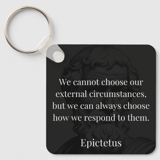 Epictetus's wijsheid: empowerment door middel van  sleutelhanger (Voorkant)