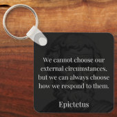 Epictetus's wijsheid: empowerment door middel van  sleutelhanger (Voorkant)