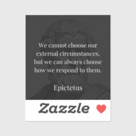 Epictetus's wijsheid: empowerment door middel van sticker