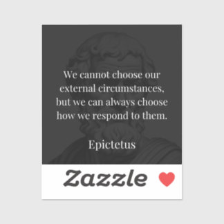 Epictetus's wijsheid: empowerment door middel van sticker