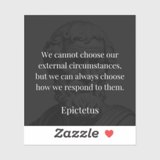 Epictetus's wijsheid: empowerment door middel van sticker