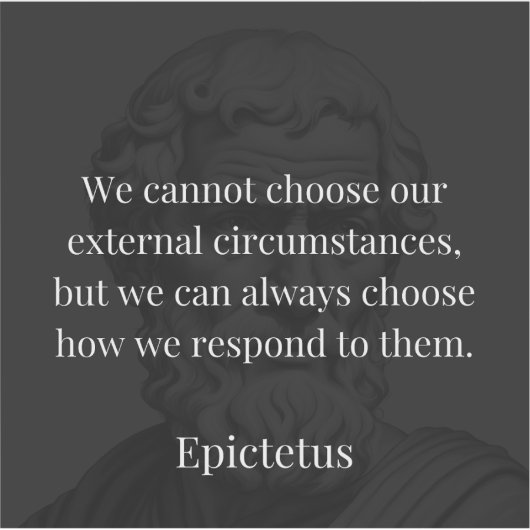 Epictetus's wijsheid: empowerment door middel van  sticker (Voorkant)