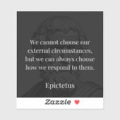 Epictetus's wijsheid: empowerment door middel van sticker (Vel)