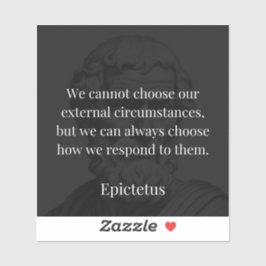 Epictetus's wijsheid: empowerment door middel van sticker