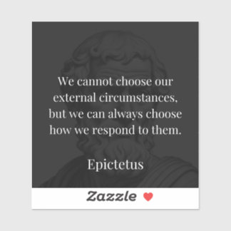 Epictetus's wijsheid: empowerment door middel van sticker