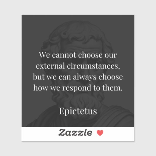 Epictetus's wijsheid: empowerment door middel van  sticker (Vel)