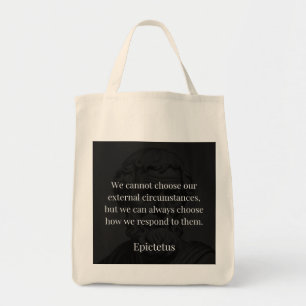 Epictetus's wijsheid: empowerment door middel van tote bag
