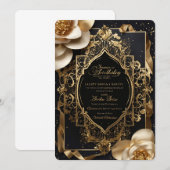 Epicurean Elegance onthuld: uw koninklijke uitnodi Kaart (Voorkant / Achterkant)