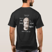 Epicurus - Doelstelling van geluk T-shirt (Achterkant)