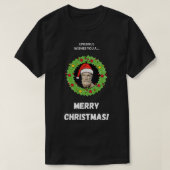 Epicurus wenst je een prettig kerstfeest t-shirt (Design voorkant)