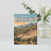 Epidaurus Griekenland Briefkaart (Staand voorkant)