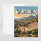Epidaurus Griekenland Briefkaart (Voorkant / Achterkant)