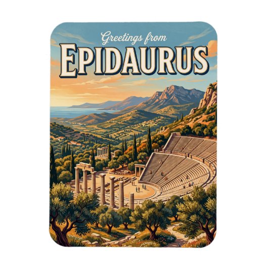 Epidaurus Griekenland Magneet (Verticaal)