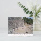 Epidaurus Theater uitzicht briefkaart (Staand voorkant)