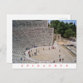 Epidaurus Theater uitzicht briefkaart (Voorkant / Achterkant)