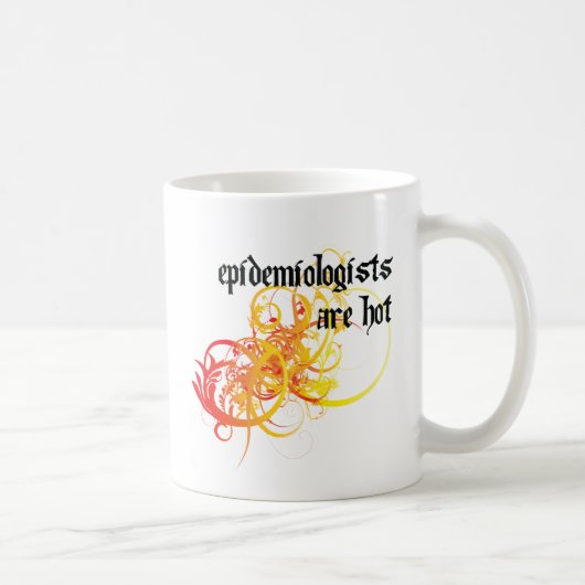 Epidemiologen zijn warme koffiemok (Rechts)