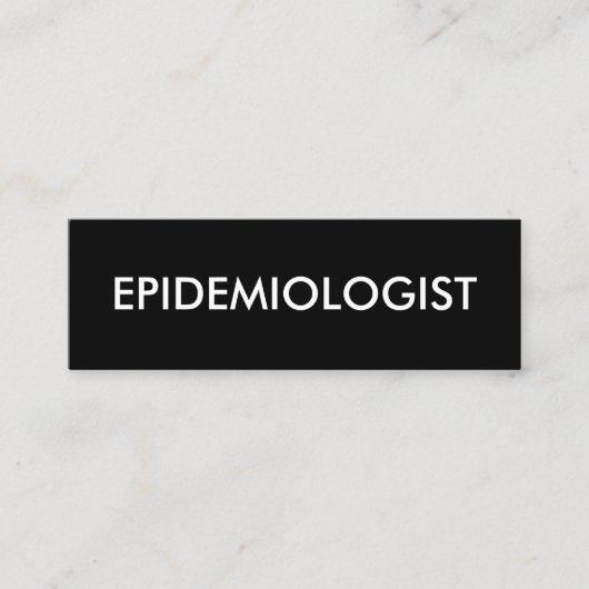 epidemioloog mini visitekaartje (Voorkant)