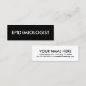epidemioloog mini visitekaartje (Voorkant / Achterkant)