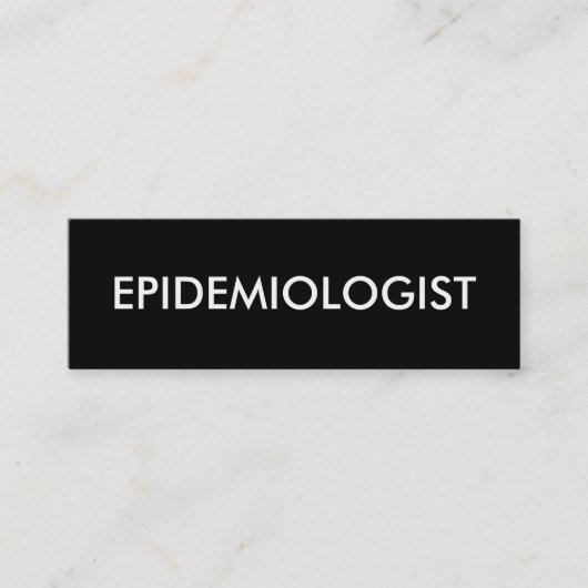 epidemioloog mini visitekaartje (Voorkant)
