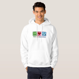 Epidemioloog Peace Love Epidemiology Hoodie