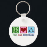 Epidemioloog Peace Love Epidemiology Sleutelhanger<br><div class="desc">Een schattig kerstcadeau voor epidemiologen met een vredes-,  hart- en een cirkel van mensen die de tak van de geneeskunde vertegenwoordigen die ziektes en gezondheid bestudeert om ziektefactoren en preventie te bepalen. Peace Love Epidemiology.</div>