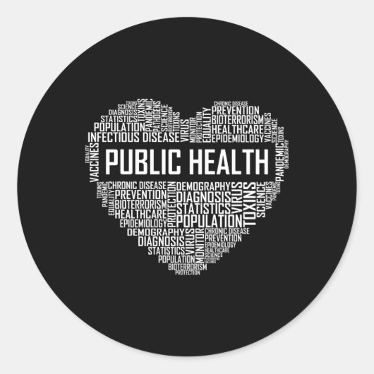 Epidemioloog van gezondheidszorgwerker ronde sticker (Voorkant)