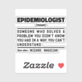 Epidemioloog zelfstandig naamwoord Grappige Epidem Sticker (Vel)