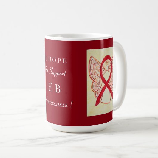 Epidermolysis Bullosa (EB) Awareness Ribbon Mok (Voorkant rechts)