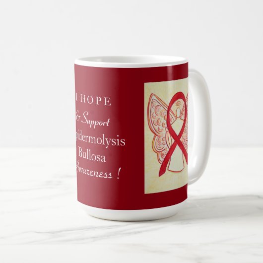 Epidermolysis Bullosa (EB) Awareness Ribbon Mok (Voorkant rechts)