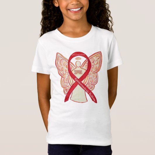 Epidermolysis Bullosa (EB) Awareness Ribbon Shirt (Voorkant)