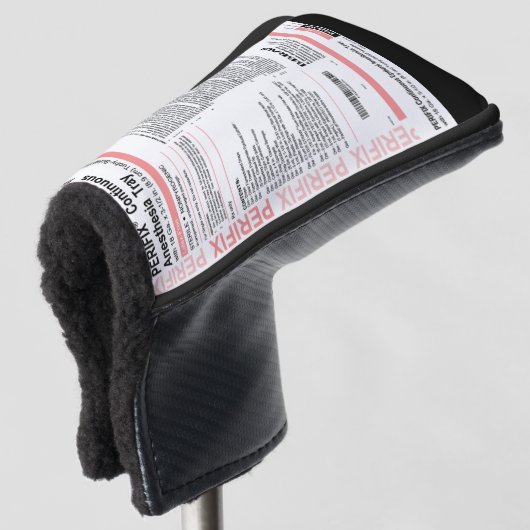 Epiduraal Kit Vel Anesthesie Golfheadcover (3/4 voorkant)