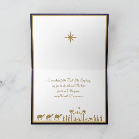 Epifany Feast Three Kings Byzantine katholiek Kaart (Binnen)