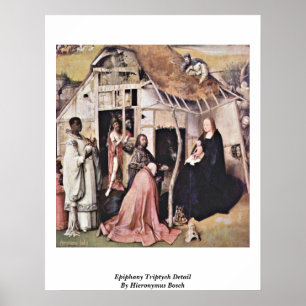 Epifany Triptych Detail van Hieronymus Bosch Poster