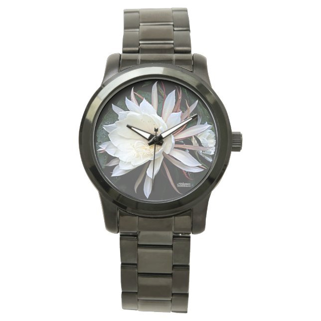Epifyt Cactus Bloem Horloge (Voorkant)