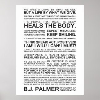 Epigrams en offertes van B.J. Palmer Poster