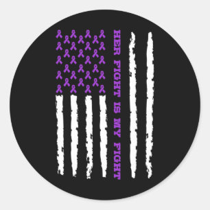 Epilepsie Bewustheid 1 Ronde Sticker