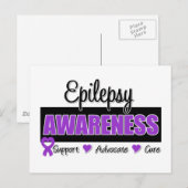 Epilepsie Bewustheid Briefkaart (Voorkant / Achterkant)