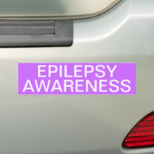Epilepsie Bewustheid Bumpersticker (Op auto)