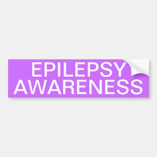 Epilepsie Bewustheid Bumpersticker (Voorkant)