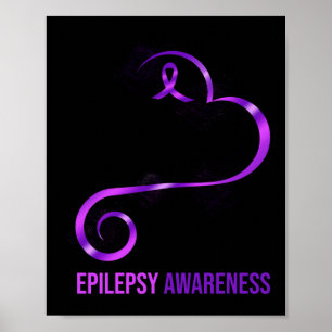 Epilepsie Bewustheid Hartlint Poster