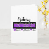 Epilepsie Bewustheid Kaart (Gele Bloem)